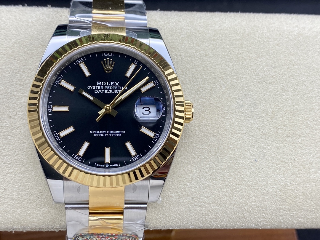 「クリーンファクトリーメイド ロレックス コンビデイトジャスト41mm サイドホワイトエナメルれなし 3235ムーブメント」