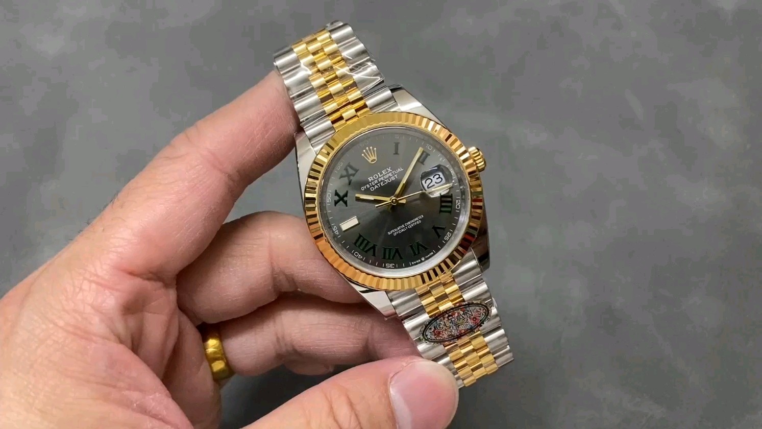 クリーン工房 C工房 ロレックス コンビデイトジャスト41mm 側面に白が漏れない 3235ムーブメント