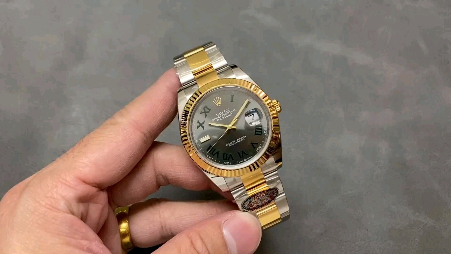 クリーン工房 C工房 ロレックス コンビ デイトジャスト 41mm サイドホワイトエナメルれなし 3235ムーブメント