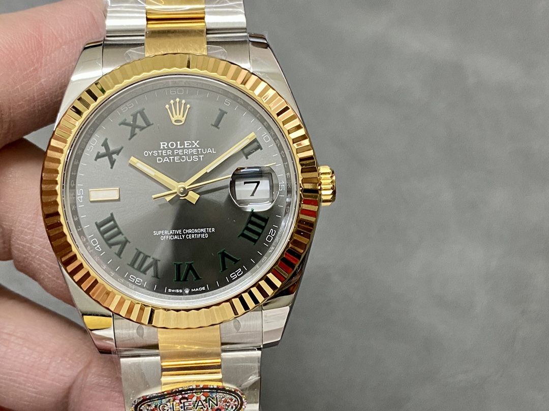クリーンファクトリーメイド ロレックス コンビデイトジャスト41mm 側面に白が漏れない 3235ムーブメント