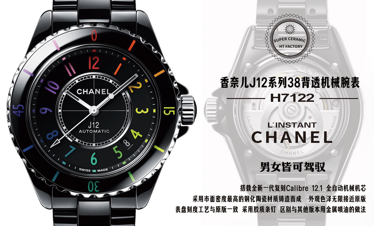 驚異！シャネルJ12の38mm究極レプリカが登場、本物以上？