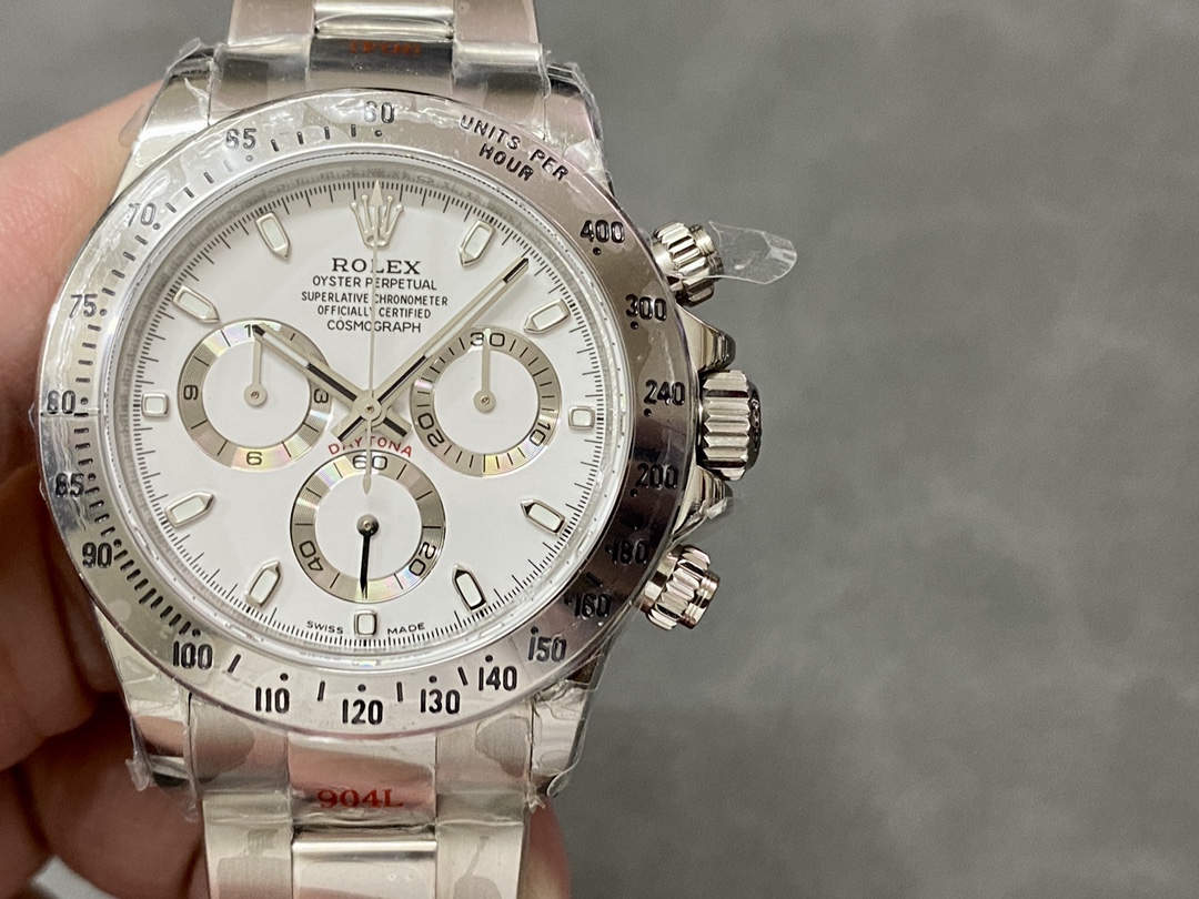QF ロレックス デイトナ 4130ムーブメント 904ステンレススチール 40mm