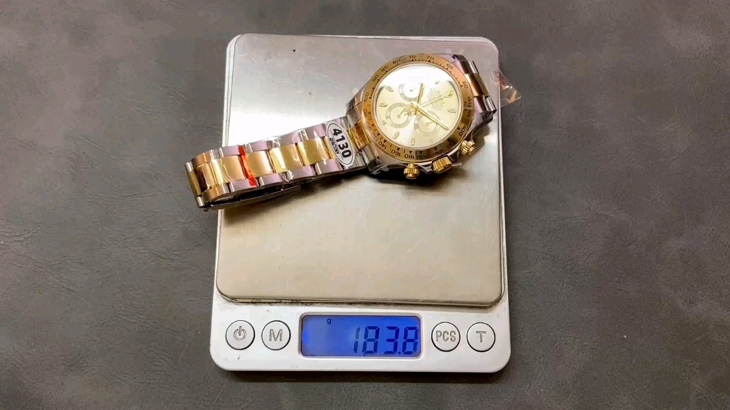 QF カウンターウェイト ロレックス デイトナ 4130ムーブメント 904ステンレススチール 184g