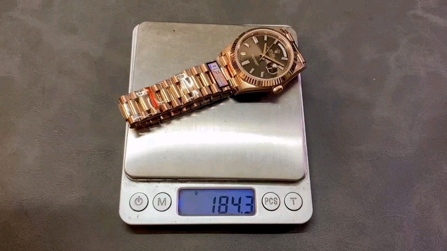 QF バランスウェイト ロレックス デイデイト ダブルカレンダー 2836ムーブメント 40mm 184G