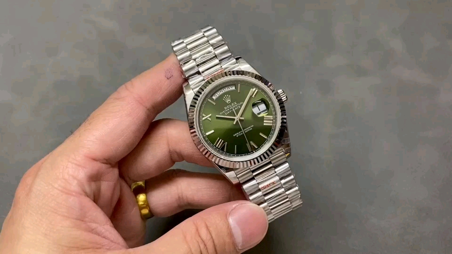 QFバランスプレート ロレックス デイデイトダブルカレンダー 2836ムーブメント 40mm 184G