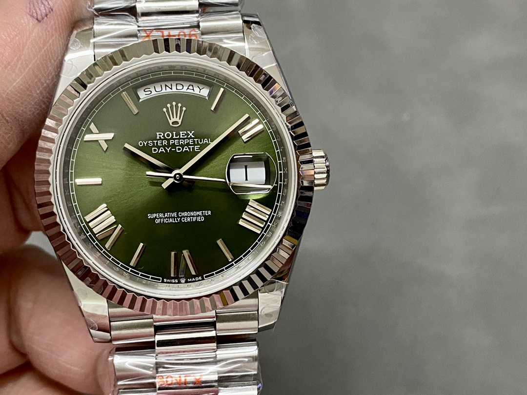 QF バランスプレート ロレックス デイデイト ダブルカレンダー 2836ムーブメント 40mm 184G