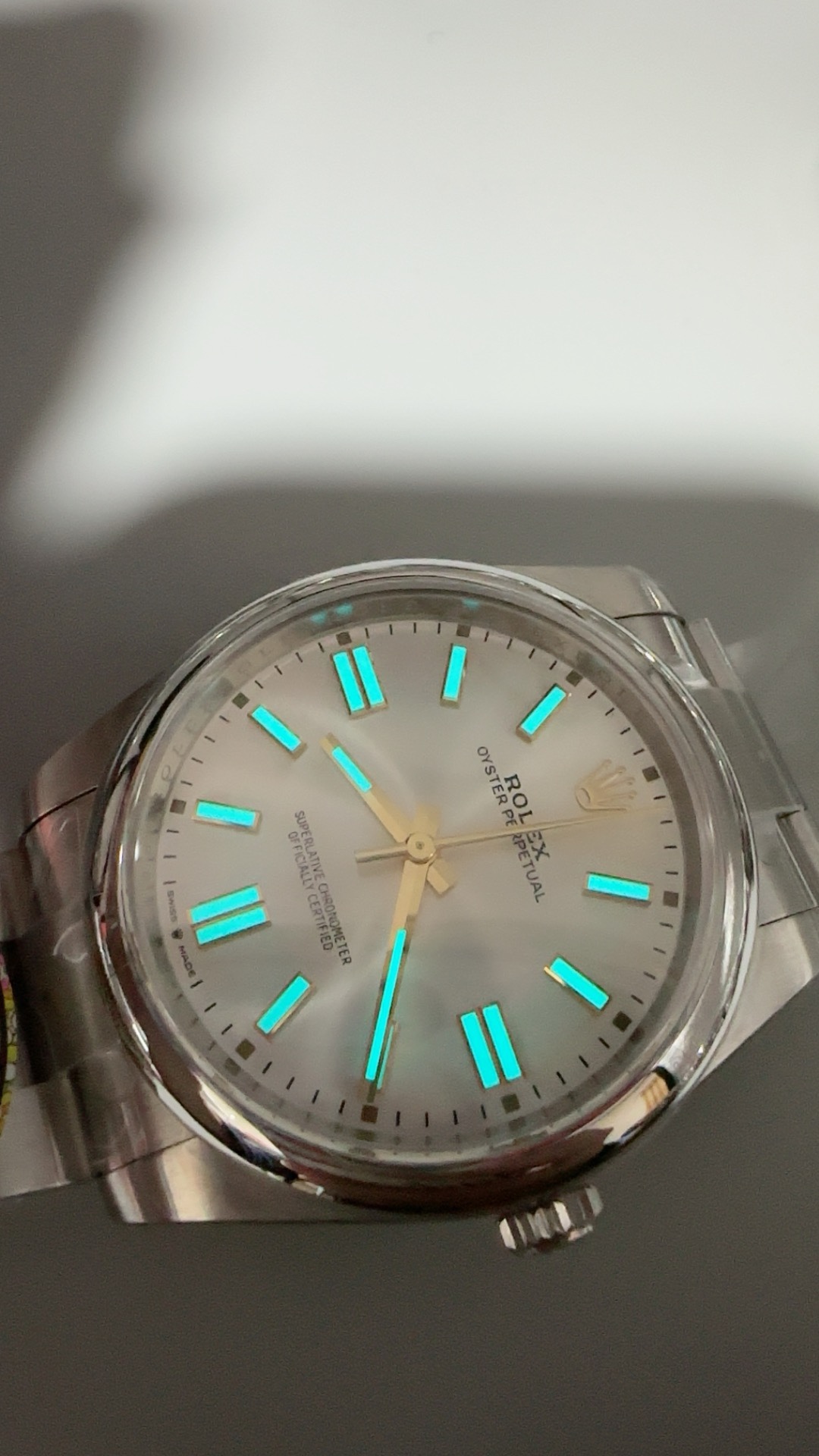 クリーン工房、41mm、シルバーダイヤル オイスターパーペチュアル