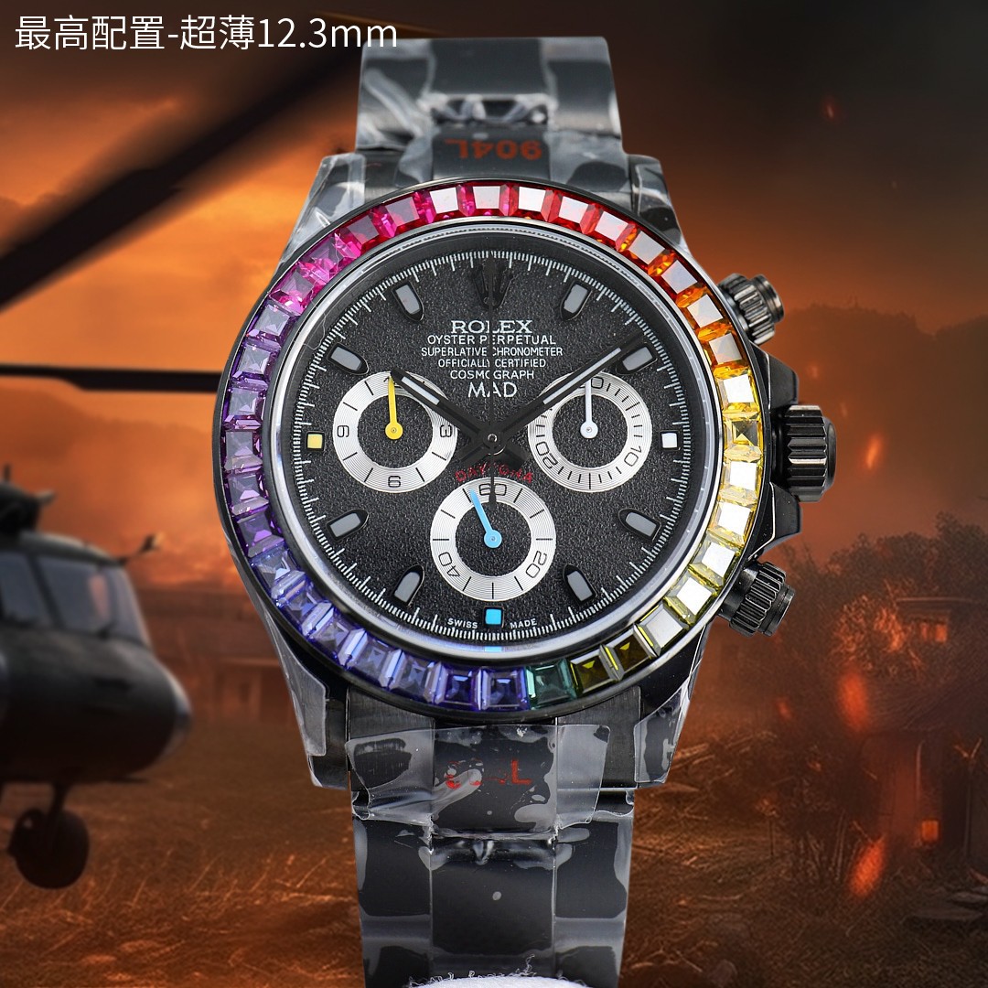 ウルトラシン12.3mm第4世代ディトナオールブラックダイヤルでモダンに決めろ！