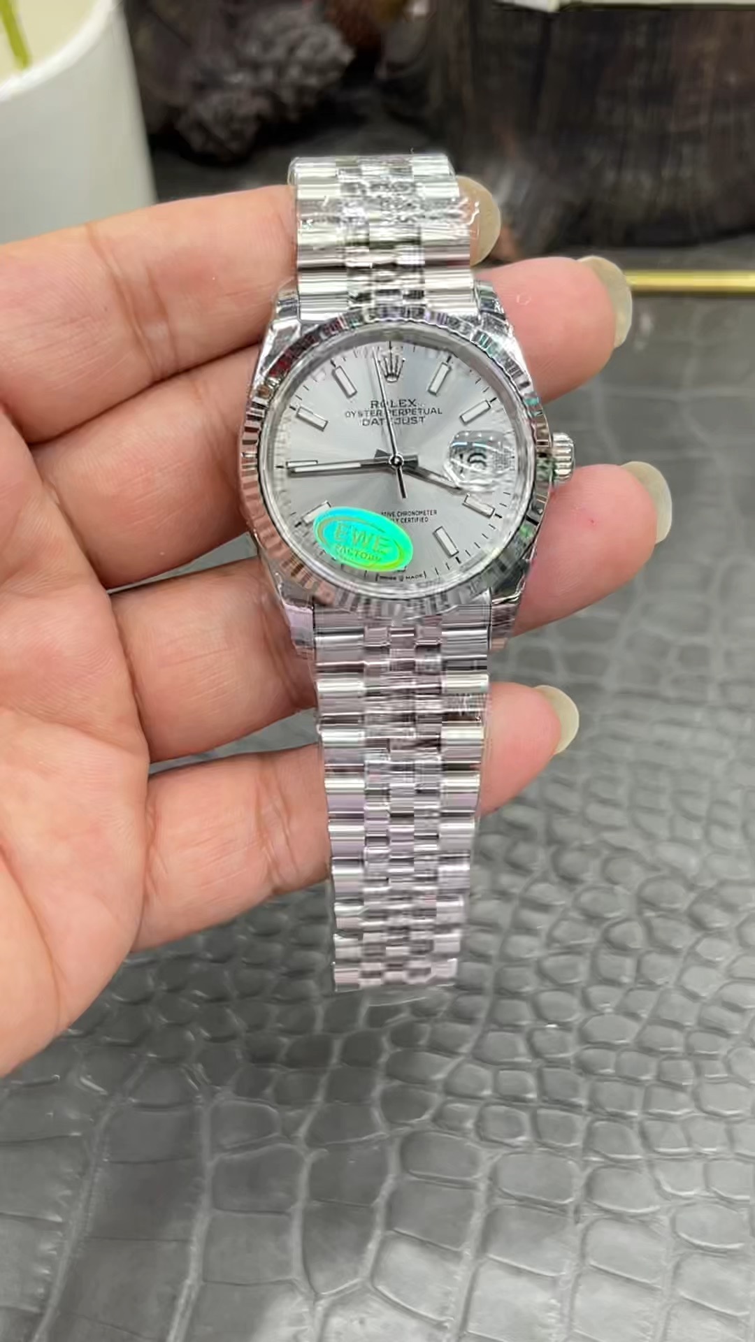 Ewe ロレックス デイトジャストシリーズ / 36mm シルバーグレーダイヤル / 上海3235フルオートマチックメカニカル 72時刻パワーリザーブ
