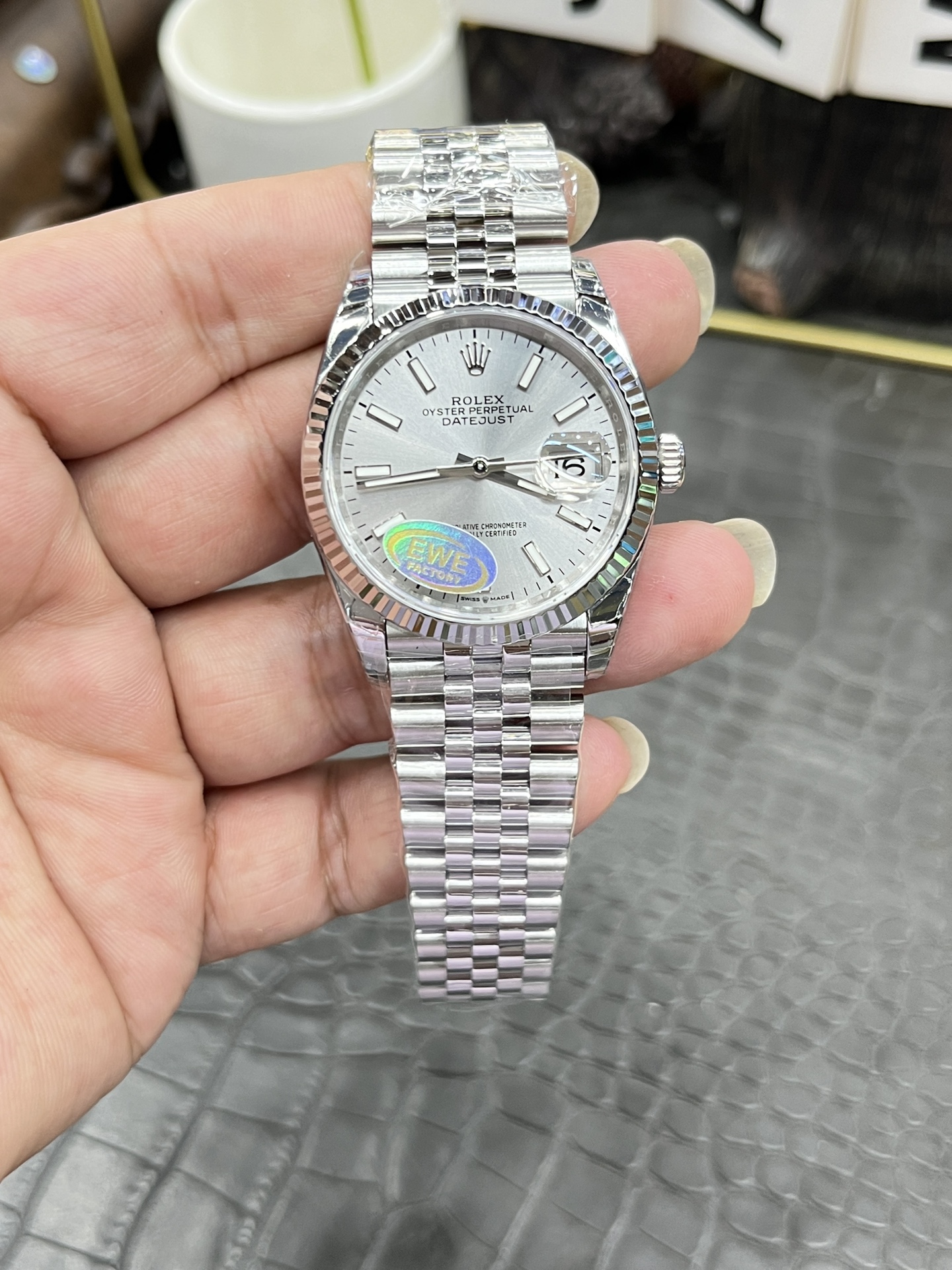 エウ ロレックス デイトジャスト シリーズ / 36mm シルバーグレー ダイヤル / 上海製 3235 フルオートマチックメカニカル 72時刻パワーリザーブ