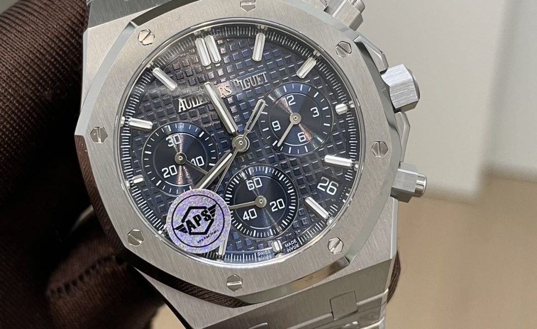 Aps ロイヤルオーク 26240ST ブルーダイヤル、4401フライバック一体型、オリジナルに近い厚さ、最高の仕上げがり[強]