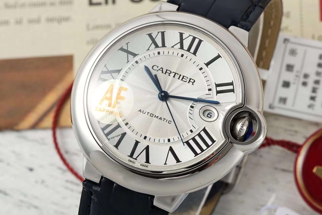 AFカルティエ カルティエ ブルーバルーン 42mm メカニカル クロコダイルレザーベルト クイックリリースシリーズ、マルチカラー展開。