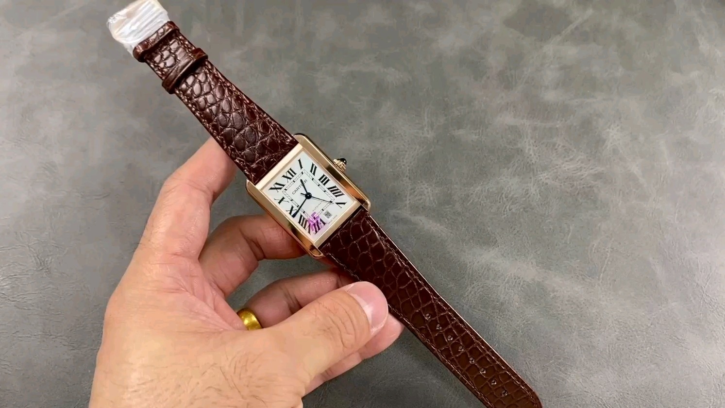 AF カルティエ ラージサイズタンク メンズ機械式時計 31mm