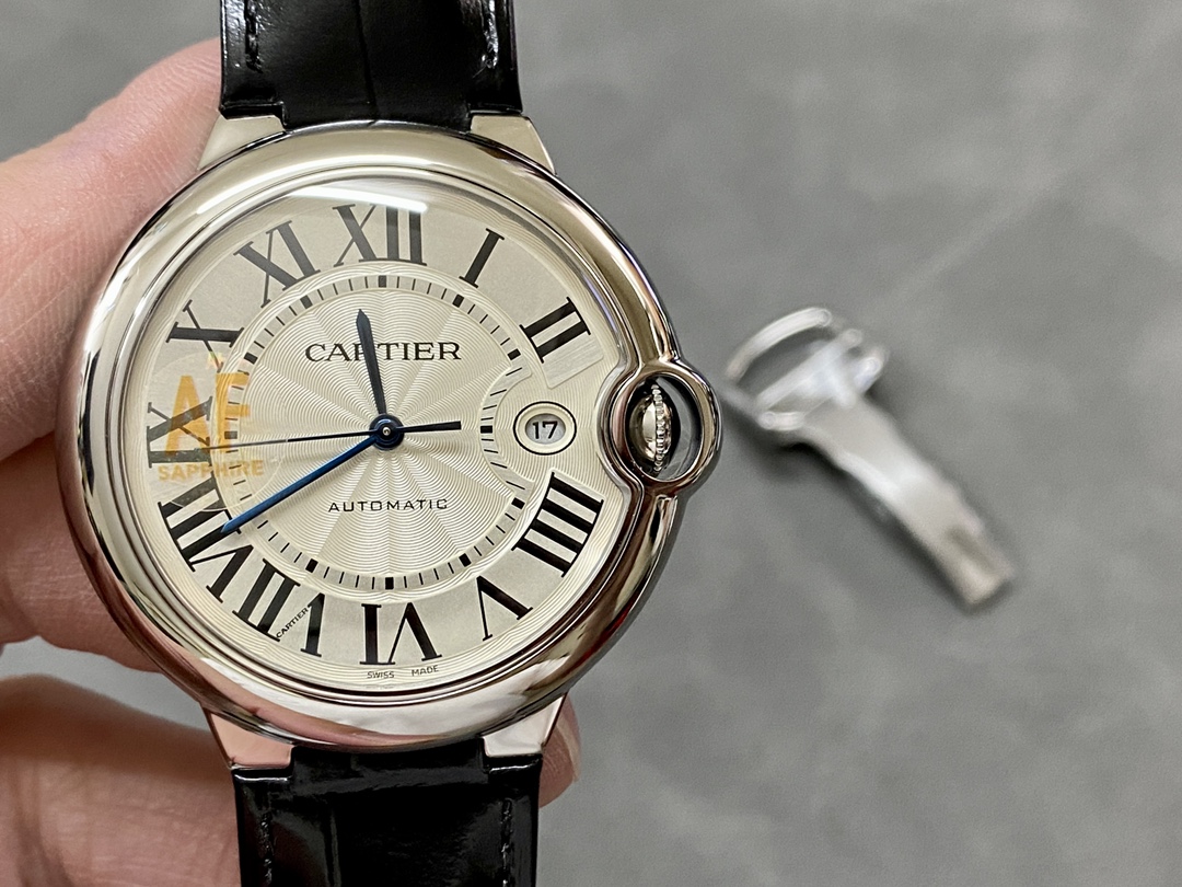 AF カルティエ ブルーバルーン 42mm 2824ムーブメント