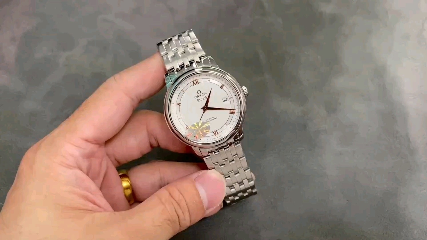 オメガ メッシュ新ダイヤル デ・ヴィル 39.5mm