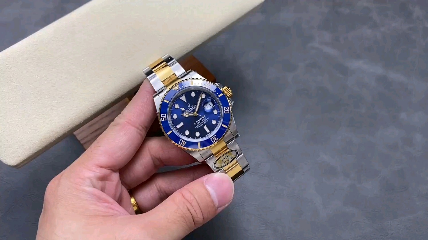 ARF ロレックス コンビブルーサブマリーナ 41mm 3235ムーブメント ホワイト非開示ブレスレット