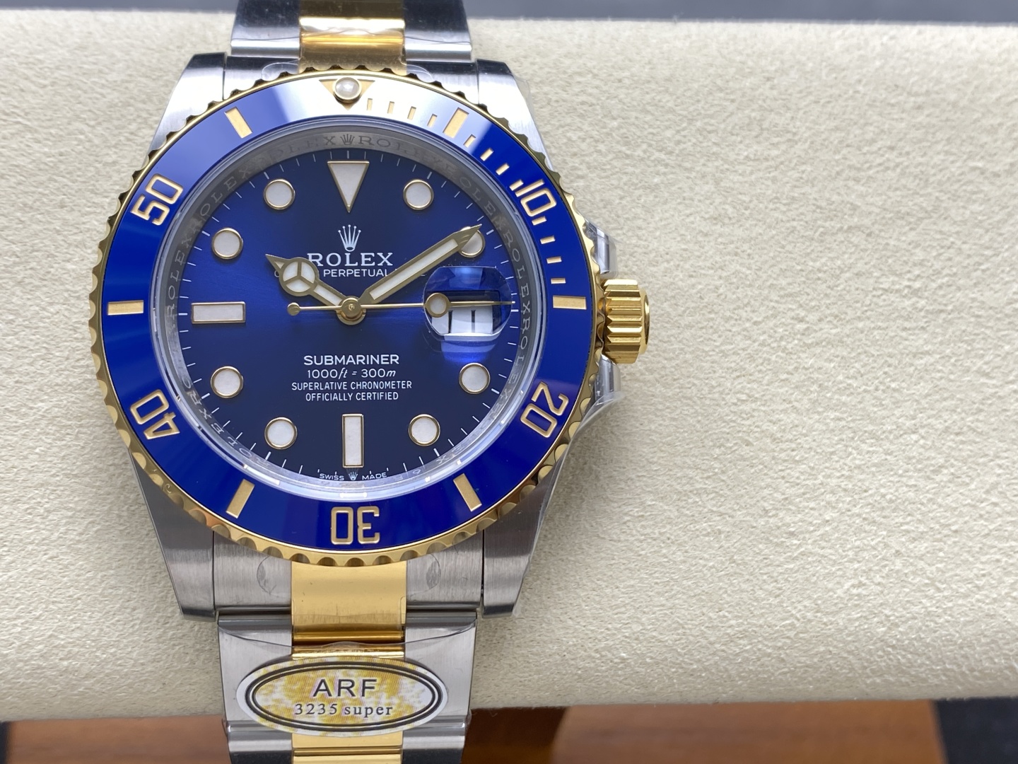 ARF ロレックス コンビブルーサブマリーナ 41mm 3235ムーブメント ホワイト未露出ベルト