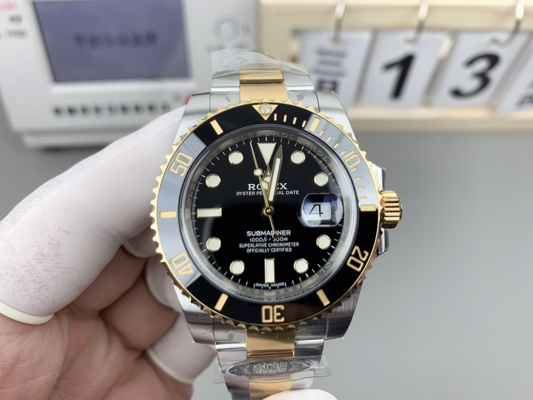 「クリーン 40mm コンビブラックサブマリーナ」
