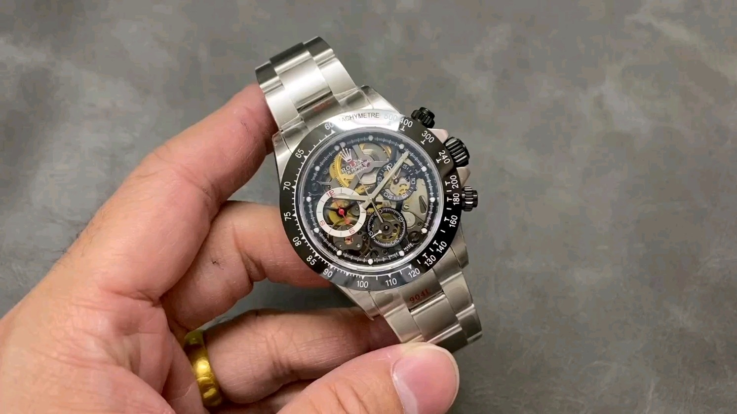 ソニック工房 ロレックス デイトナ スケルトン 4130ムーブメント 40mm 904Lステンレススチール