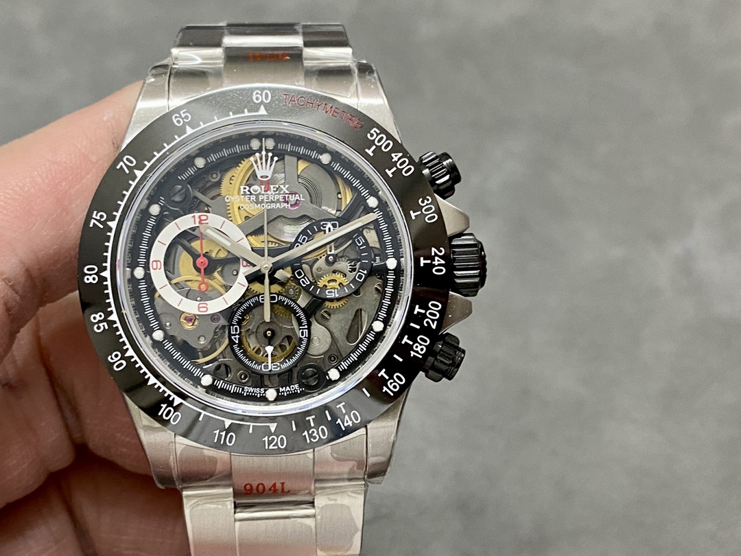 ソニック工房 ロレックス デイトナ スケルトン 4130ムーブメント 40mm 904ステンレススチール