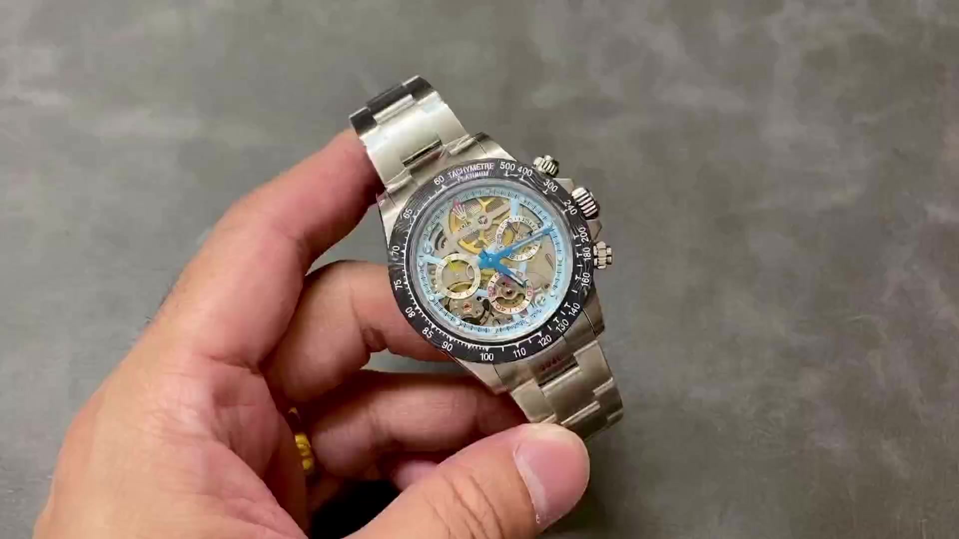 ソニック工房 ロレックス デイトナ スケルトン 4130ムーブメント 40mm 904ステンレススチール