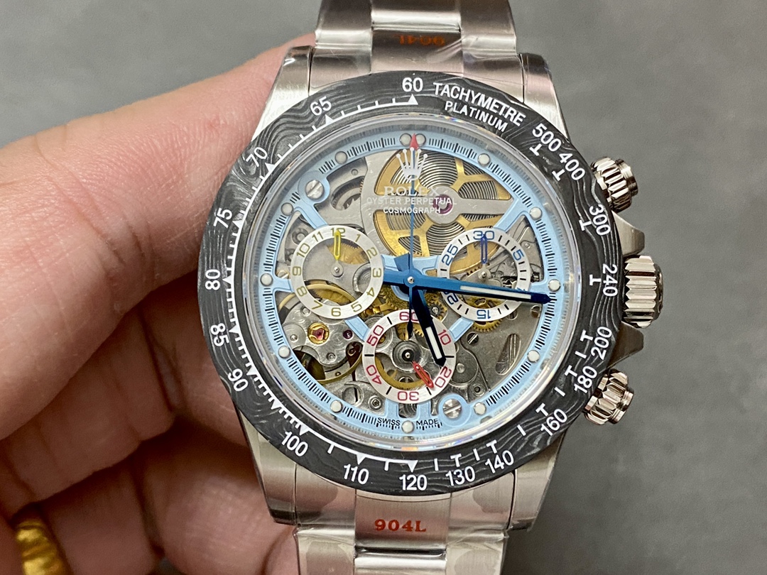 ソニック工房 ロレックス デイトナ スケルトン 4130ムーブメント 40mm 904ステンレススチール