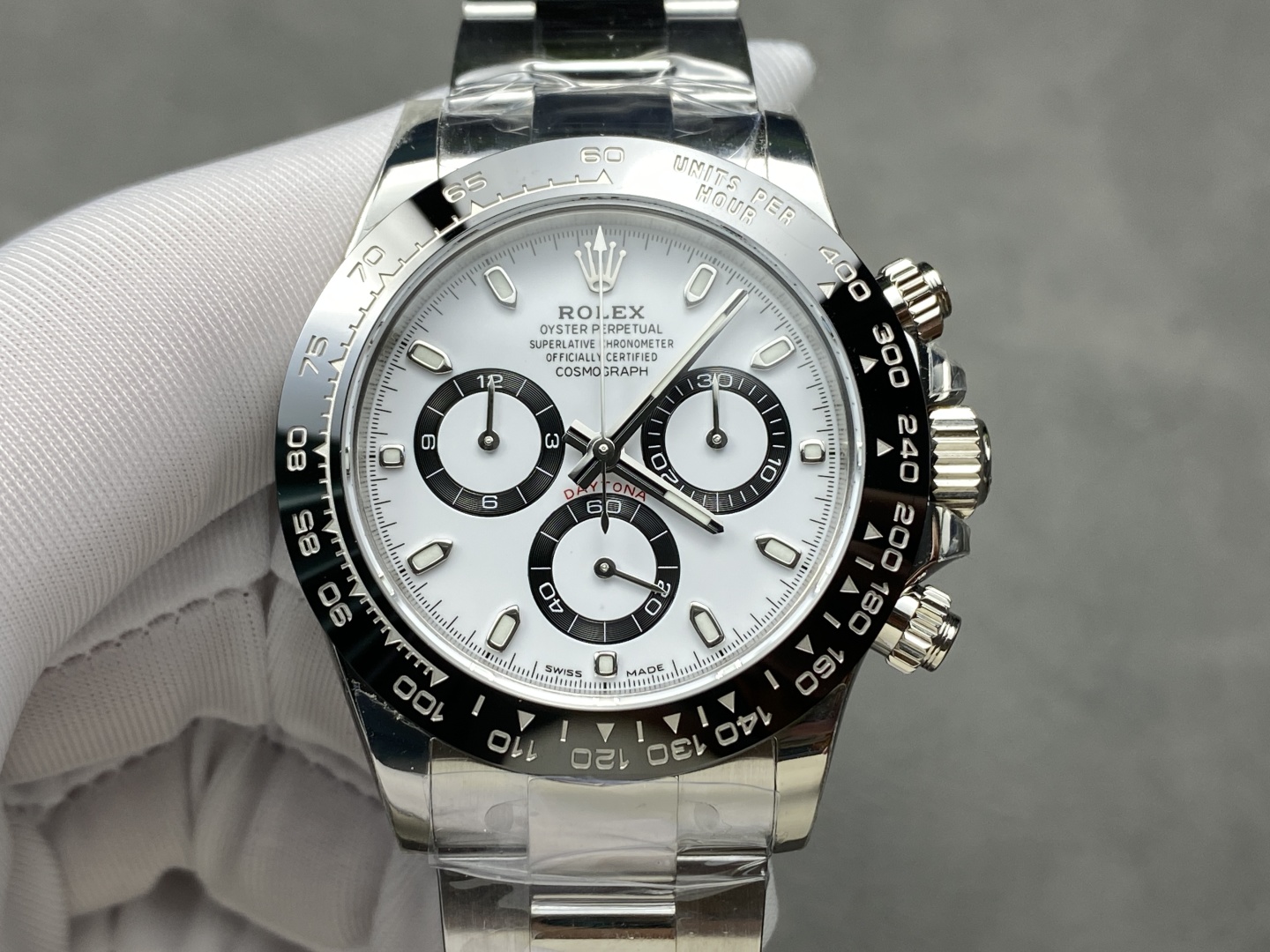 ロレックス デイトナ パンダディ 4130ムーブメント 40mm 904LスチールB