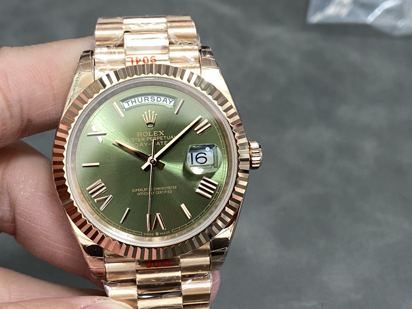 JVS カウンターバランス ロレックス デイデイト 40mm 2836ムーブメント