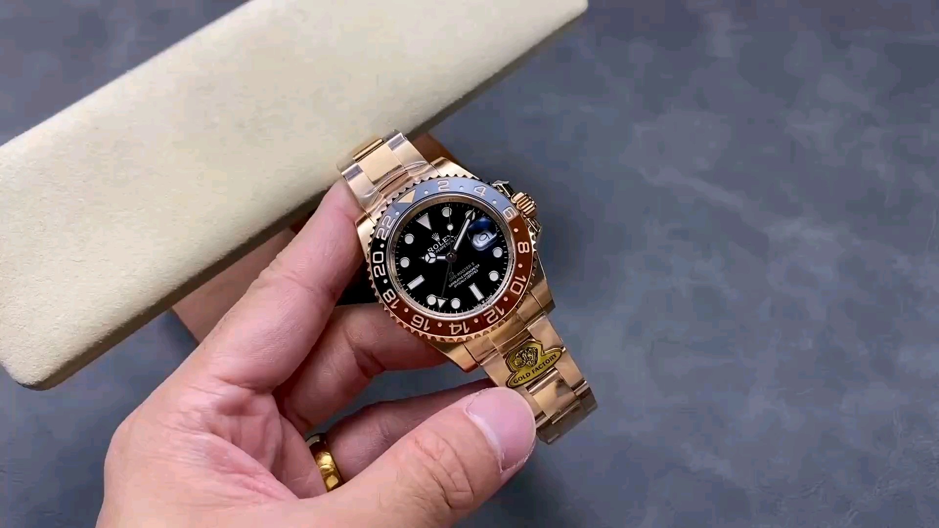 ゴールド工房 ドッグファクトリー バランス重り ロレックス グリニッジGMTルートビア
