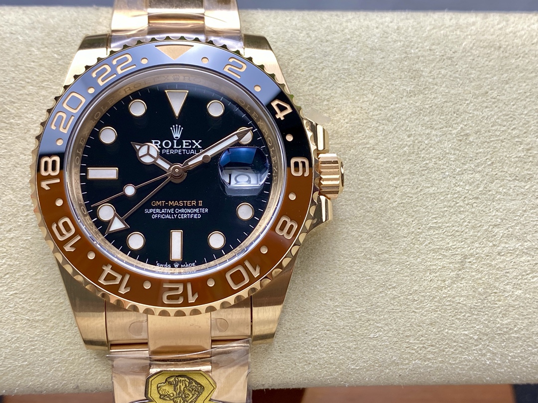 「ゴールド工房 ドッグファクトリー バランス重り ロレックス グリニッジ GMT ルートビア」