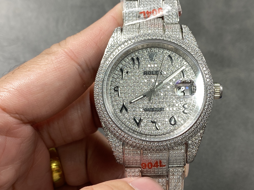 フルダイヤ ロレックス デイトジャスト41mm