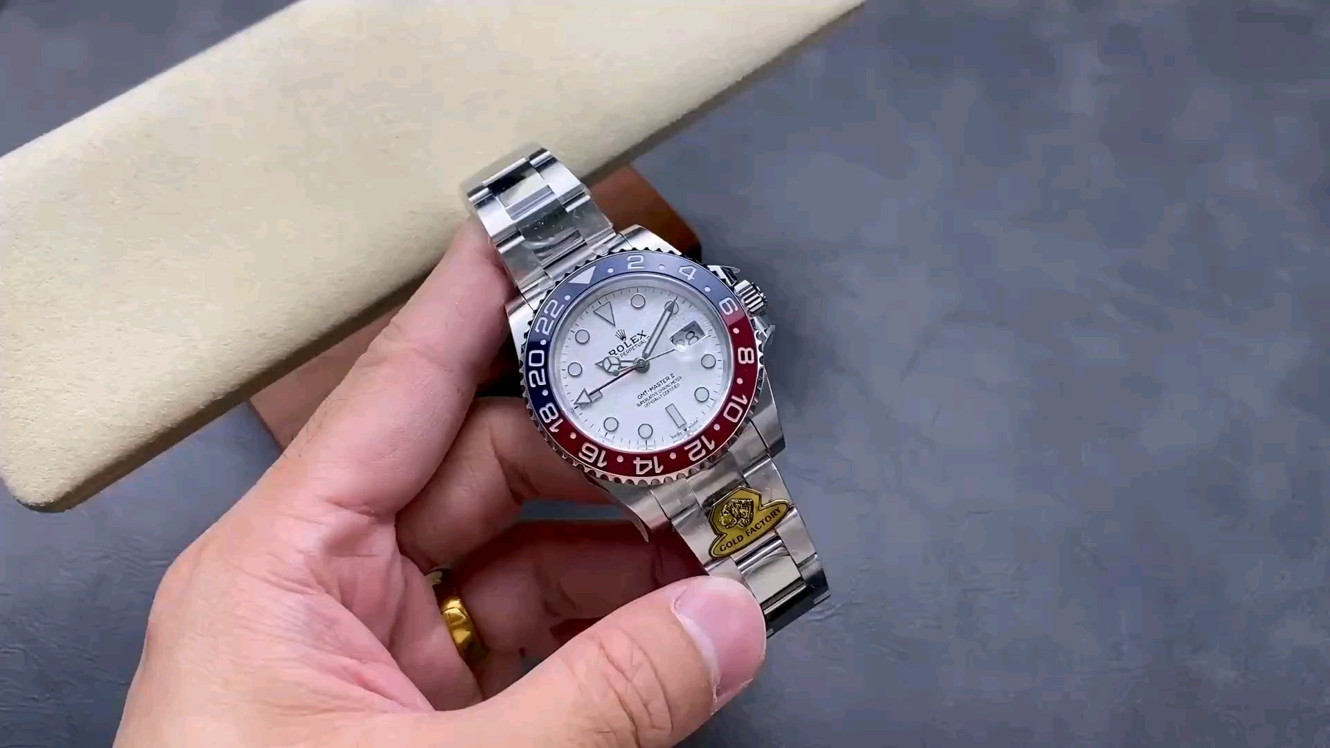 ゴールド工房 ドッグ工房 バランス重り ロレックス グリニッジ GMT メテオライトダイヤル コーラ