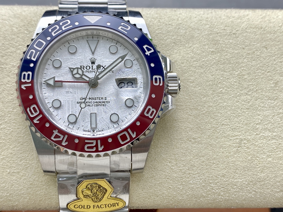 メタルファクトリー ドッグファクトリー 重り ロレックス グリニッジ GMT メテオライトダイヤル コーラ