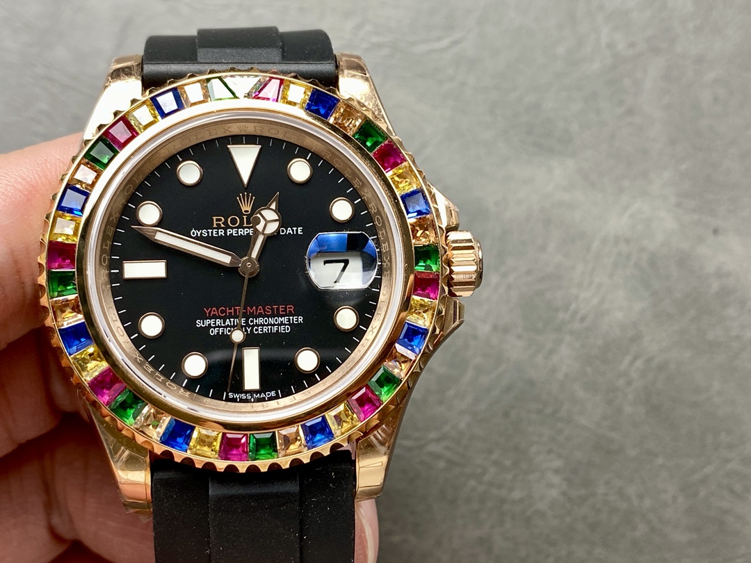 ロレックス レインボー🌈ヨット 3135ムーブメント 40mm