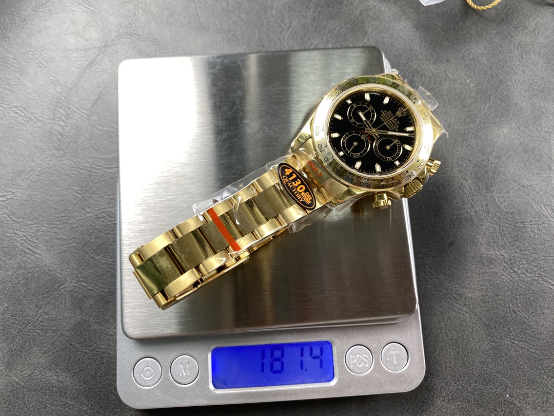QF バランス4130 ロレックス 重量180g デイトナ4130ムーブメント904スチール