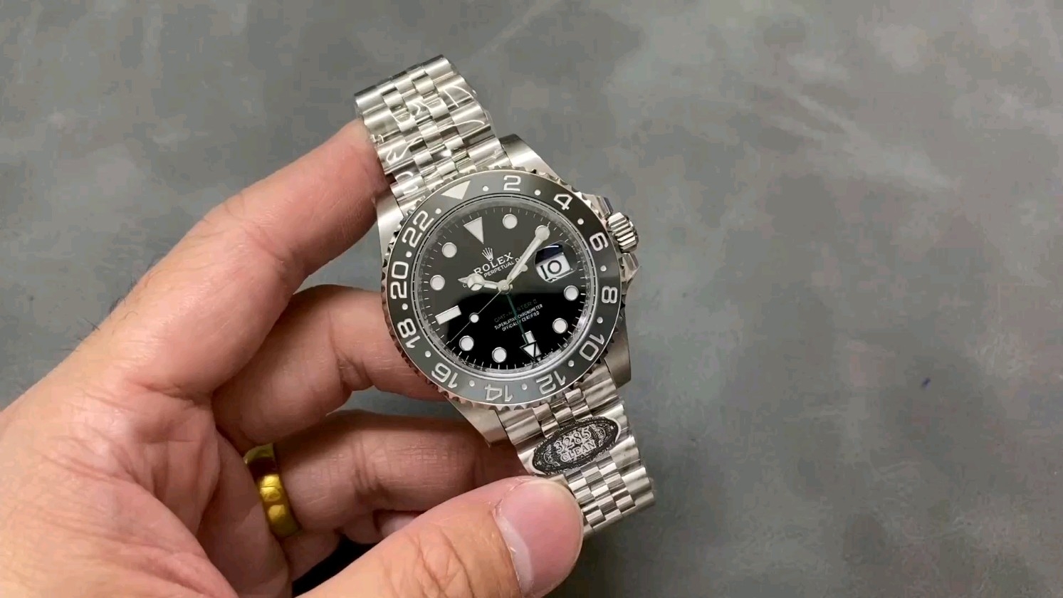 クリーン工房 C工房 ロレックス グリニッジGMT 3285ムーブメント 40mm 904ステンレススチール