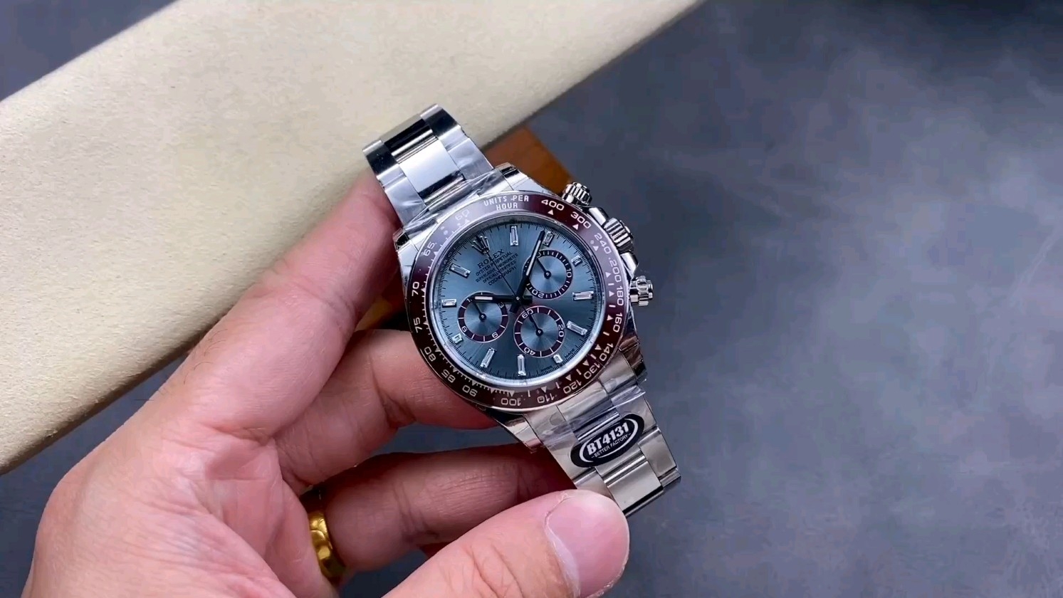 BT 4131機 ロレックス シースルーバックアイスブルーデイトナ 4131ムーブメント 40mm