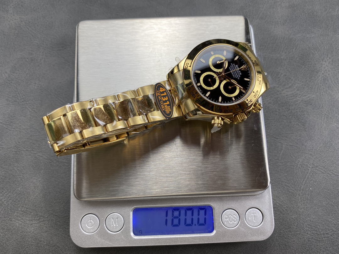 QF バランス4131 ロレックス 重量180g 新モデル デイトナ4131ムーブメント 904Lスチール