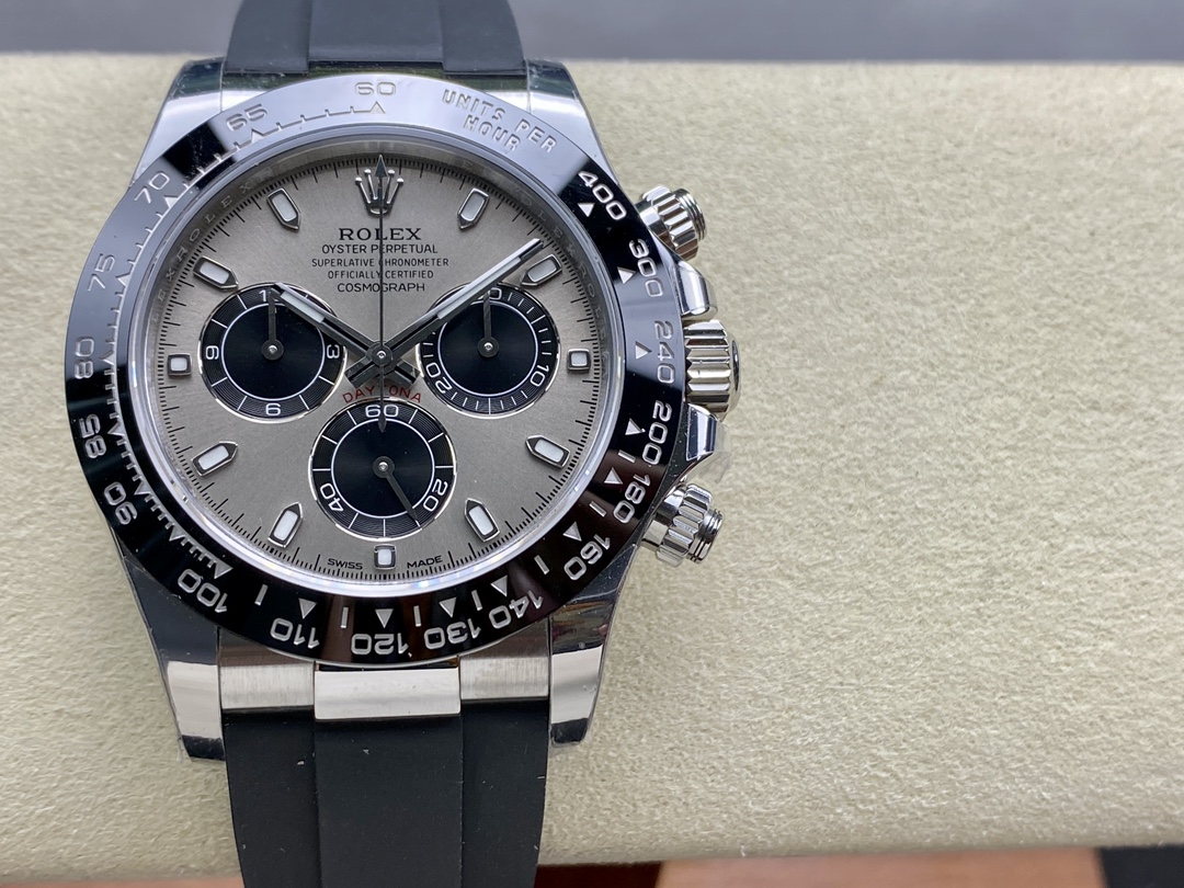 VS ロレックス グレー デイトナ 4130ムーブメント 904ステンレススチール 40mm