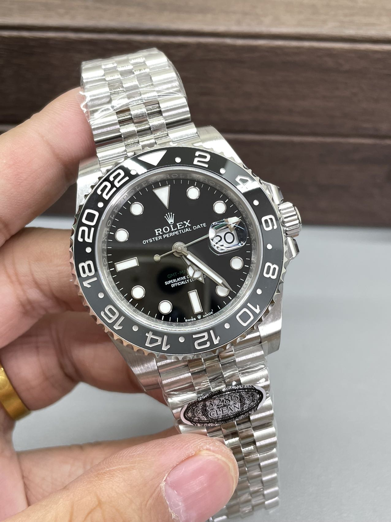 クリーンチャコールグレーサークル グリニッジ GMT、丹東3285ムーブメント、最高級バージョン