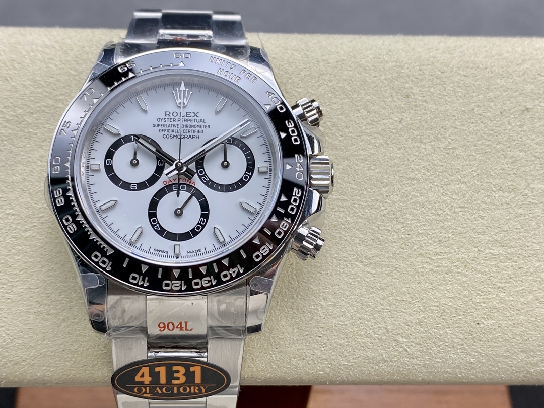 QF ロレックス 新作モデル デイトナ 4131ムーブメント 40mm 904Lステンレススチール