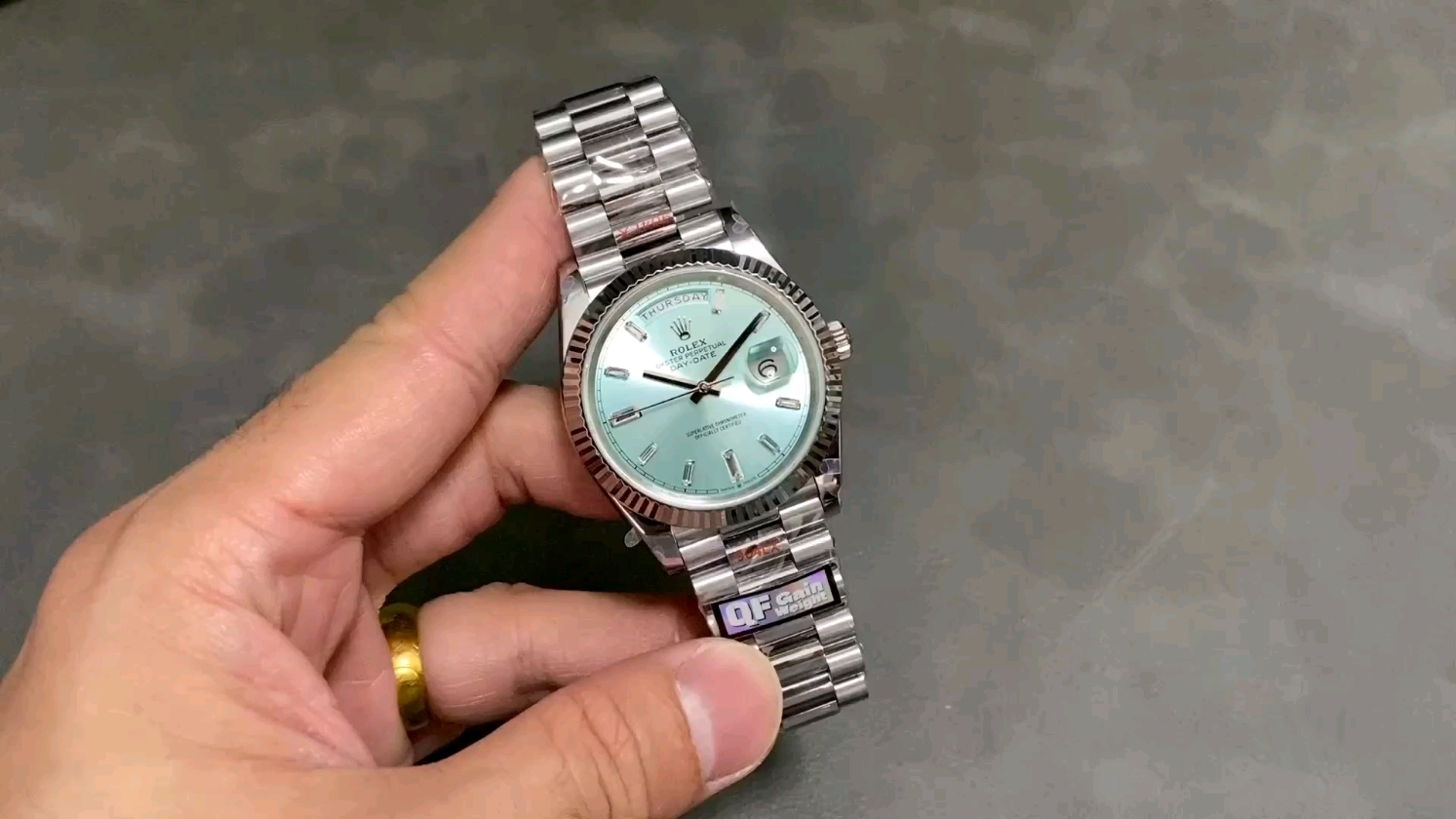 QF カウンターウェイト ロレックス デイデイト 40mm 2836ムーブメント 184G