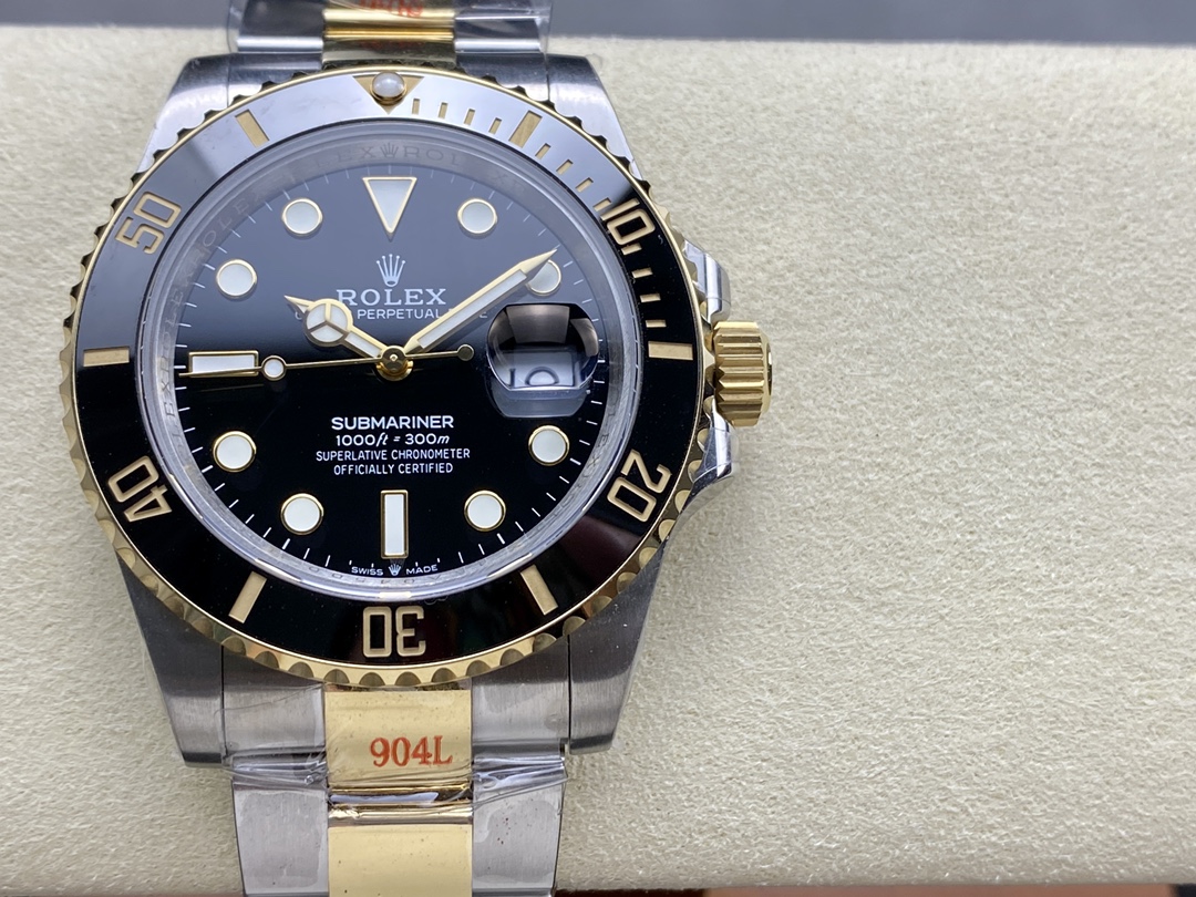 GM ロレックス コンビブラックサブマリーナ 41mm 3235ムーブメント 904Lステンレススチール