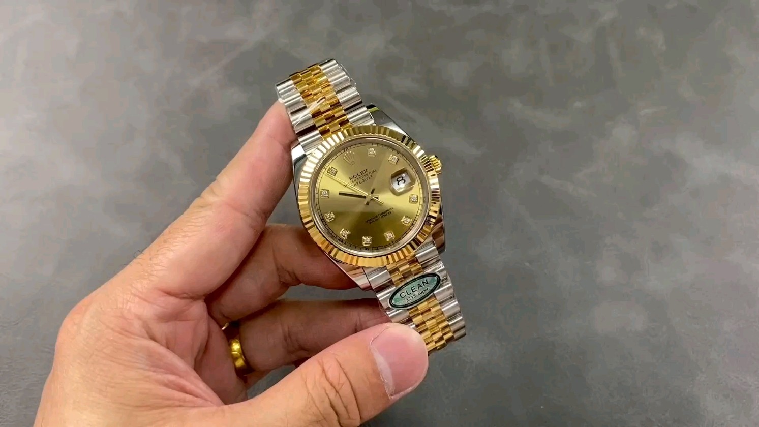 「クリーン工房 C工房 ロレックス デイトジャスト41mm 側面にホワイトゴールドれなし 3235ムーブメント」