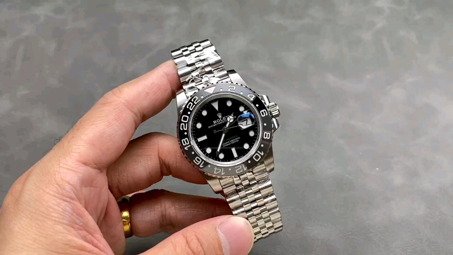 コストパフォーマンス抜群 ロレックス GMTマスター 3186/3285ムーブメント 904Lステンレススチール 40mm