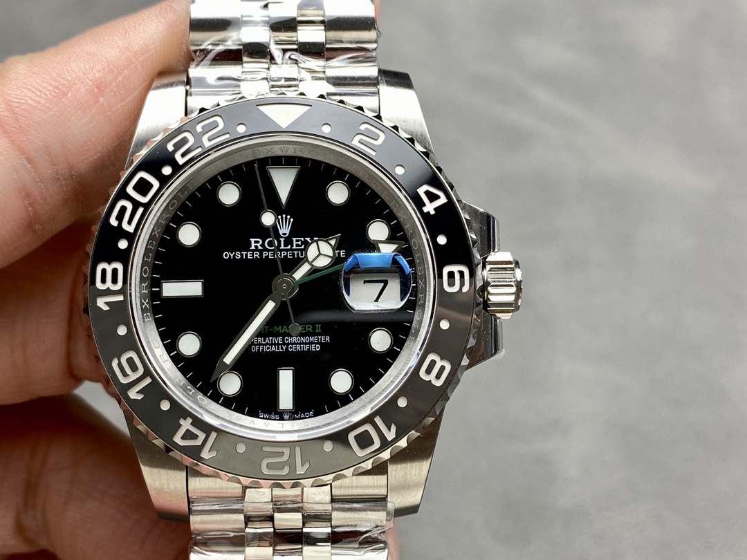 コストパフォーマンス抜群 ロレックス GMTマスター 3186/3285ムーブメント 904Lステンレススチール 40mm