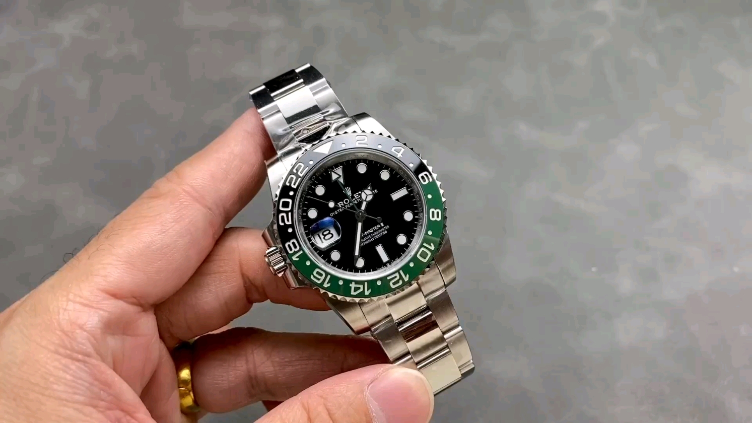 コストパフォーマンス抜群 ロレックス GMTマスター 3186/3285ムーブメント 904Lステンレススチール 40mm