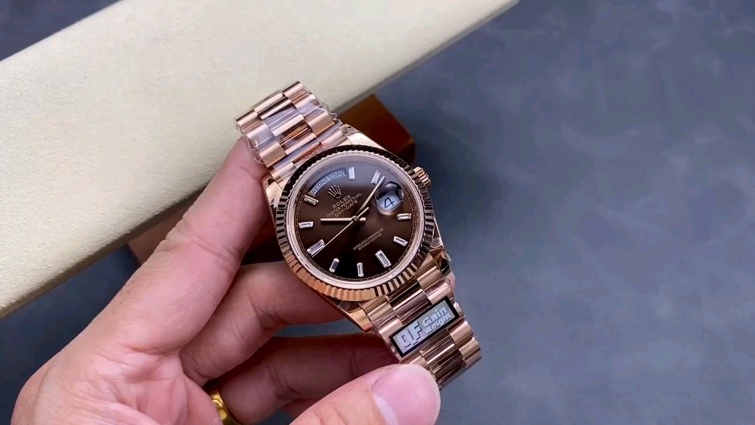 QF バランスウェイト版 ロレックス デイデイト ダブルカレンダー 2836ムーブメント 40mm 184G