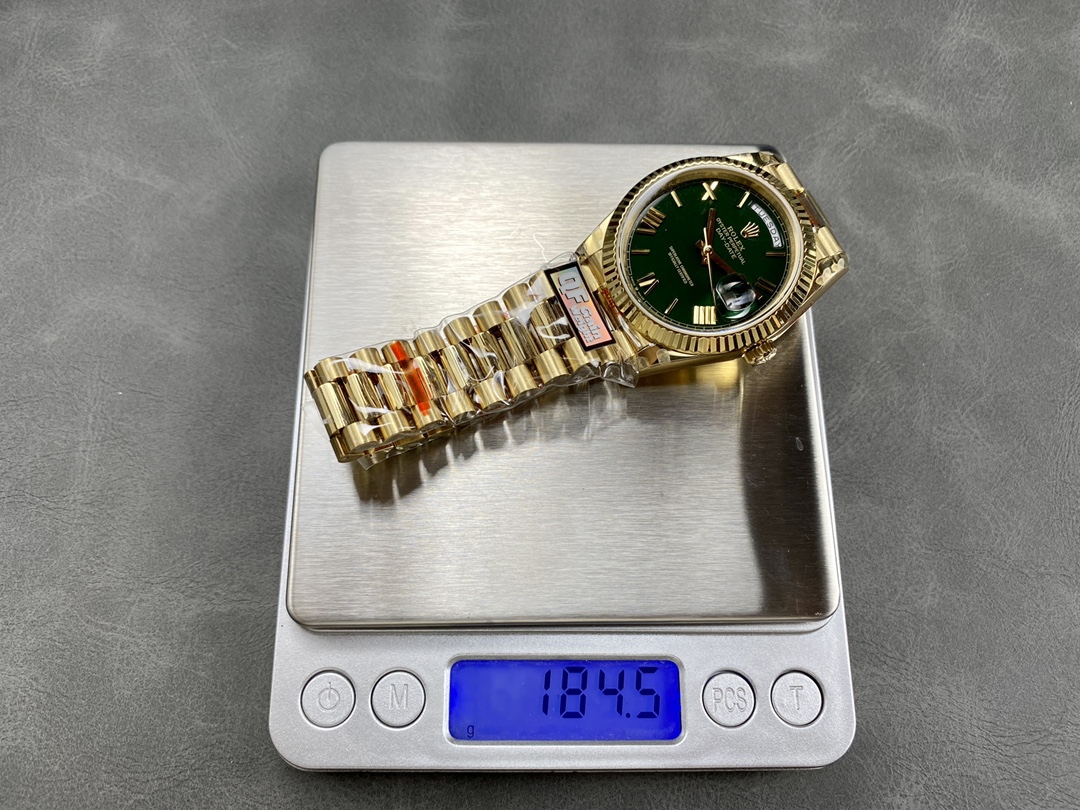 QF バランスウェイト版 ロレックス デイデイト ダブルカレンダー 2836ムーブメント 40mm 184G