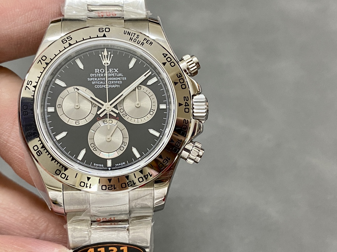 QF ロレックス 新作モデル デイトナ 4131ムーブメント 40mm 904ステンレススチール